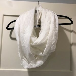 White infinity scarf